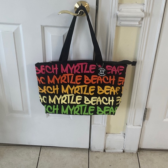 Handbags - Myrtle Beach Multicolor Graphic Tote
